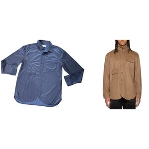 Han‎ Kjobenhavn Mens Pullover Shirt XL Button Down Casual Utility Pockets